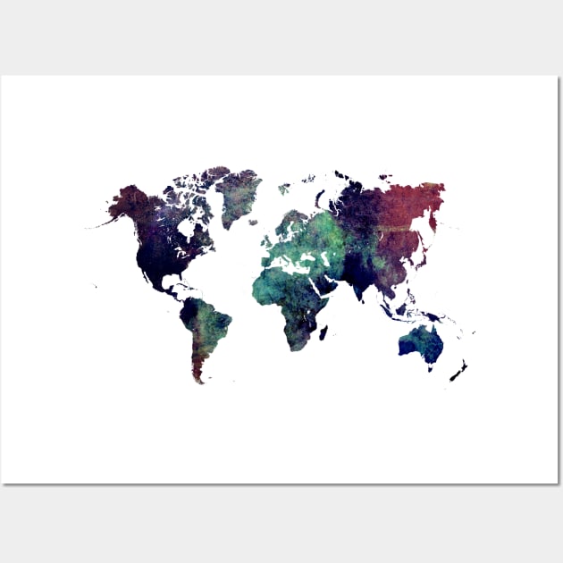 world map nuclear world  #map #worldmap Wall Art by JBJart